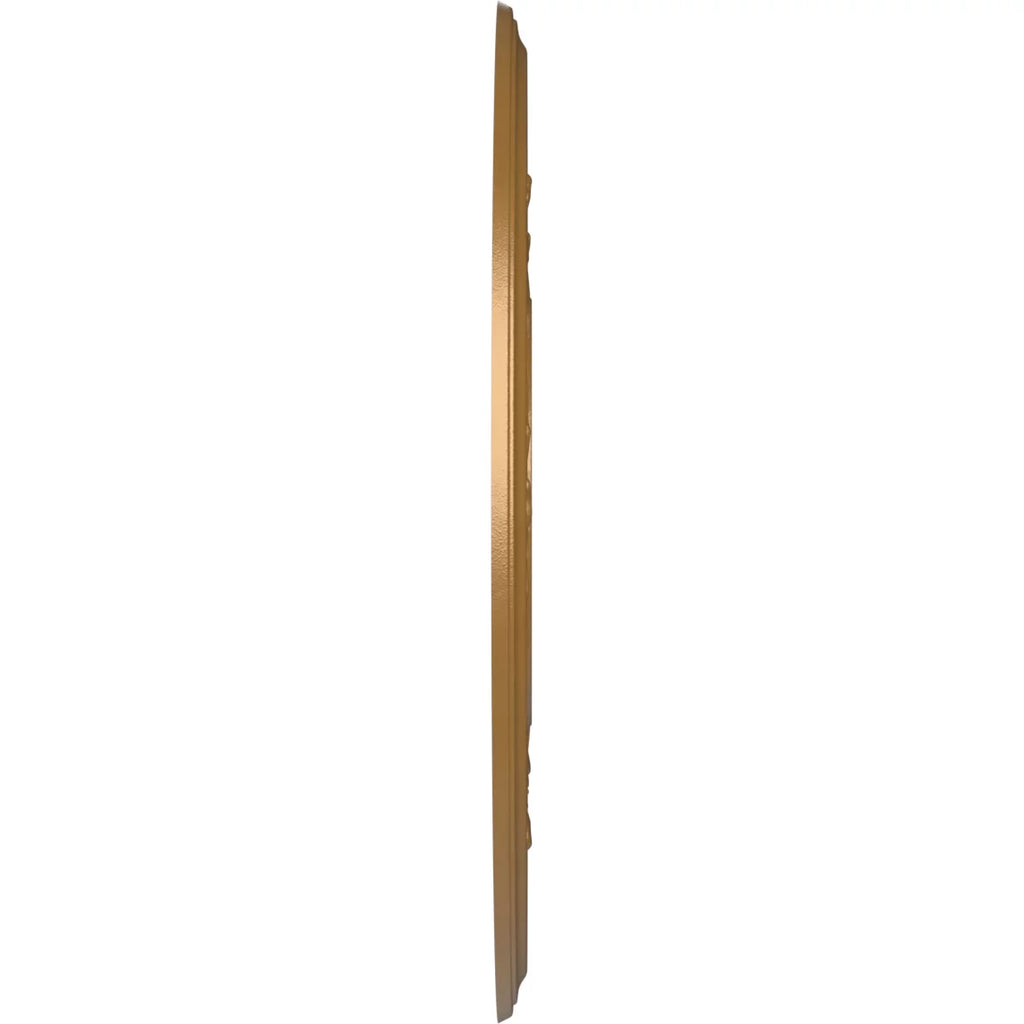 Ekena Millwork 22"OD x 3 1/2"ID x 1"P Baltimore Thermoformed Plastic Ceiling Medallion (Fits Canopies up to 7 3/4"), Metallic Gold Rush