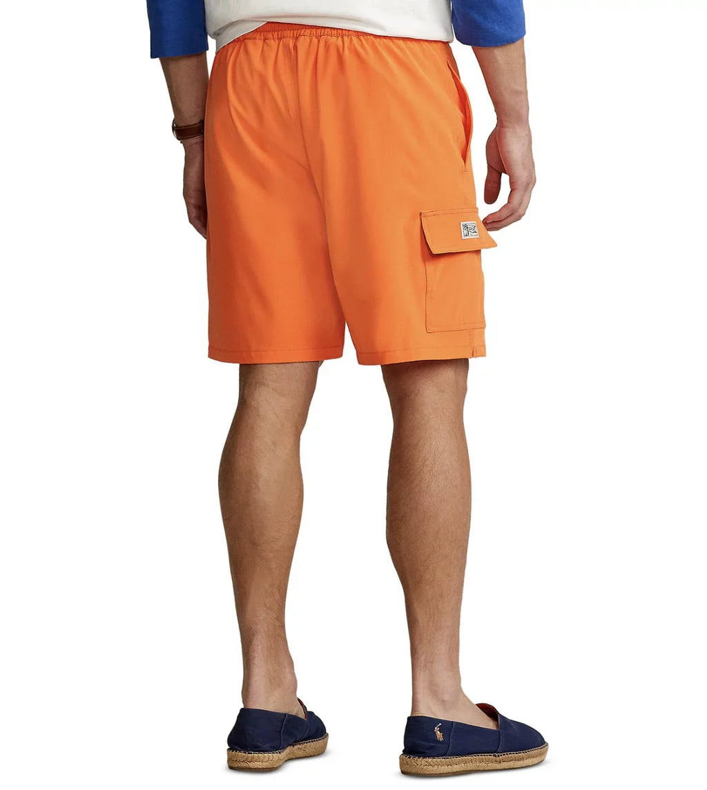 $75 Polo Ralph Lauren Men's Kailua Classic Fit Swim Trunks, Orange, S