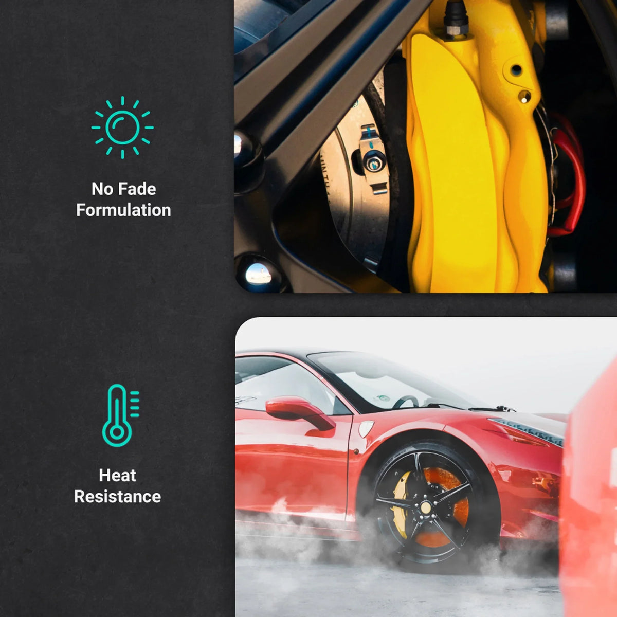 ERA Paints Teal Brake Caliper Coating Kit With Omni-Curing Catalyst - 2K Aerosol High Gloss Chemical Resistant and Extremely Durable Against Color Fade and Brake Fluid