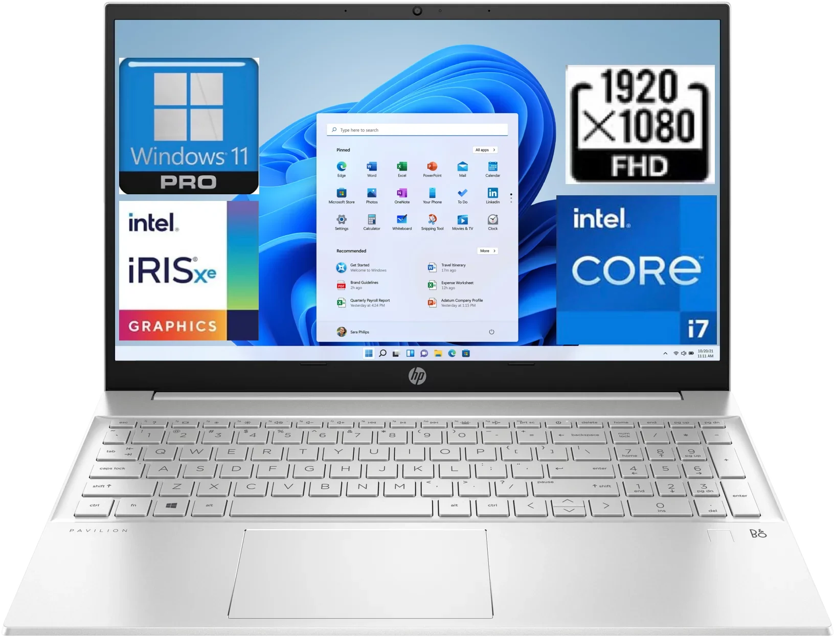 2023 Pavilion 15 Business Laptop[Windows 11 Pro], 15.6 FHD Display, 13th Gen Intel 10-Core i7-1355U up to 5.0Ghz,32GB RAM, 1TB PCIe SSD, Intel Iris Xe Graphics, Numeric Pad, Wi-Fi 6, 5.3 Wireless