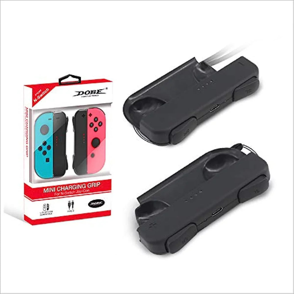 Mini Charging Grip with Strap for Switch Joy-Con Controller