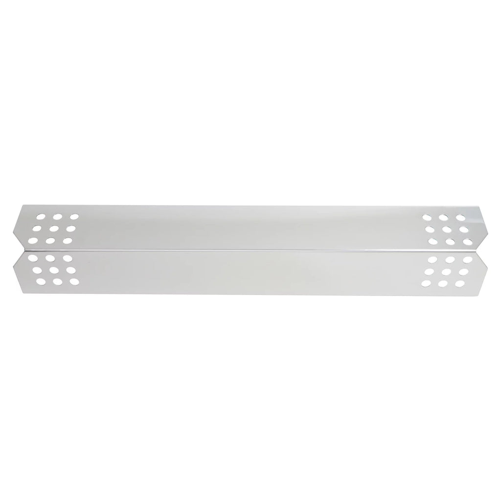 3-Pack BBQ Grill Heat Shield Plate Shelter Replacement Parts for Jenn Air 720-0720 - Old - Compatible Barbeque Stainless Steel Flame Tamer, Flavorizer Bar, Vaporizer Bar, Burner Cover 16 1/8"