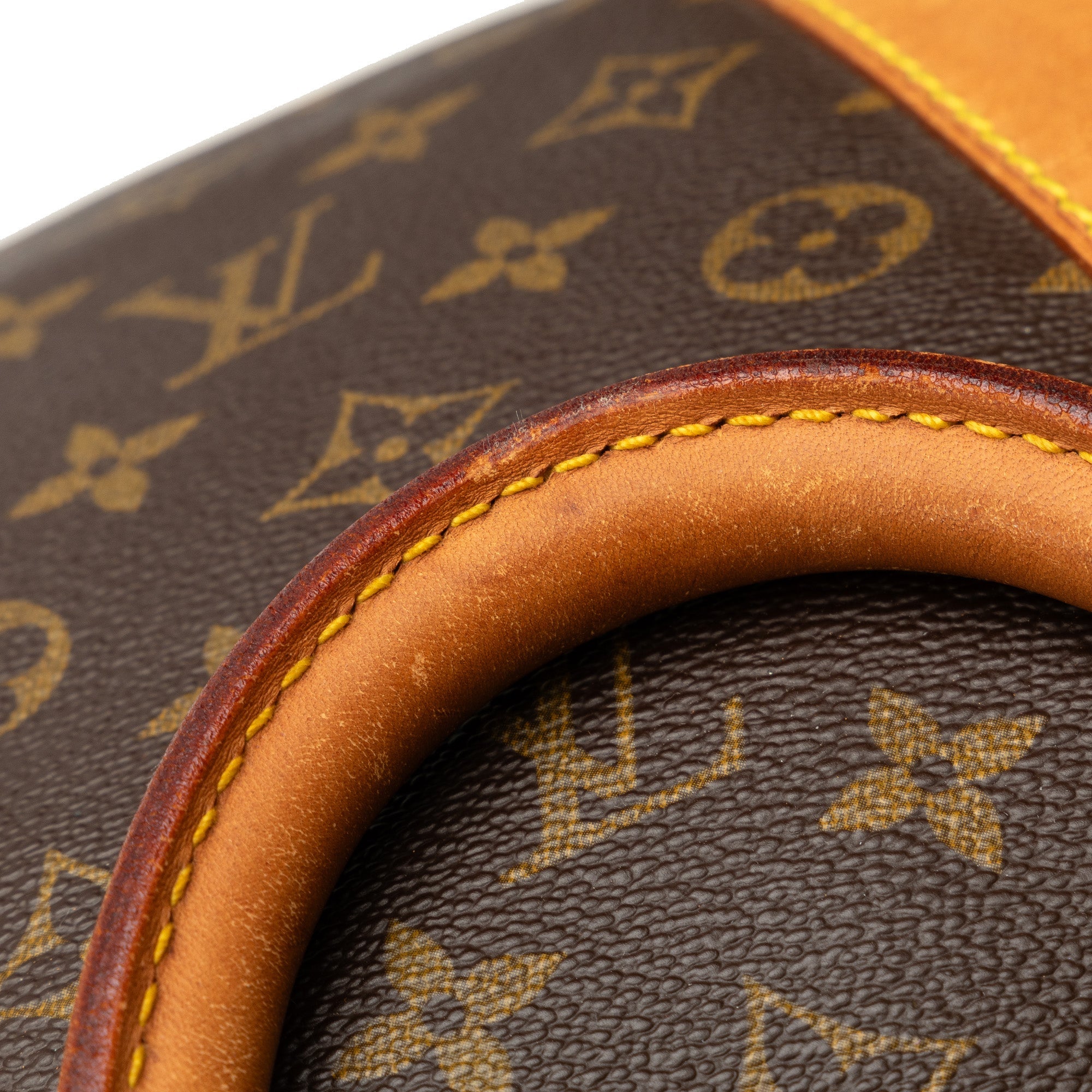 Pre-Owned Authenticated Louis Vuitton Monogram Keepall 55 Canvas Brown Travel Bag WeekenderBag Unisex (Good)