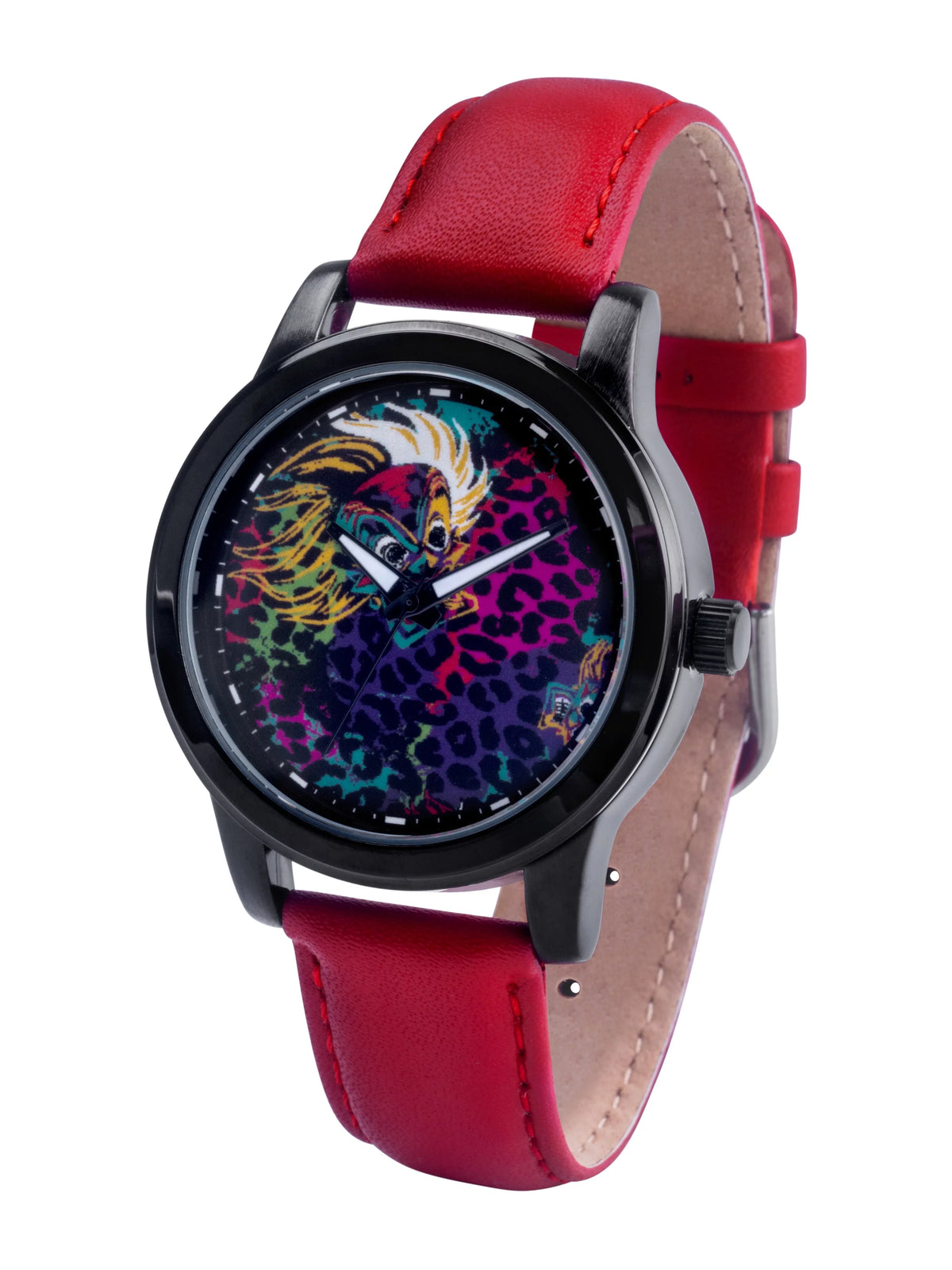 Disney Villains Cruella De Vil Women's Black Alloy Watch, 1-Pack