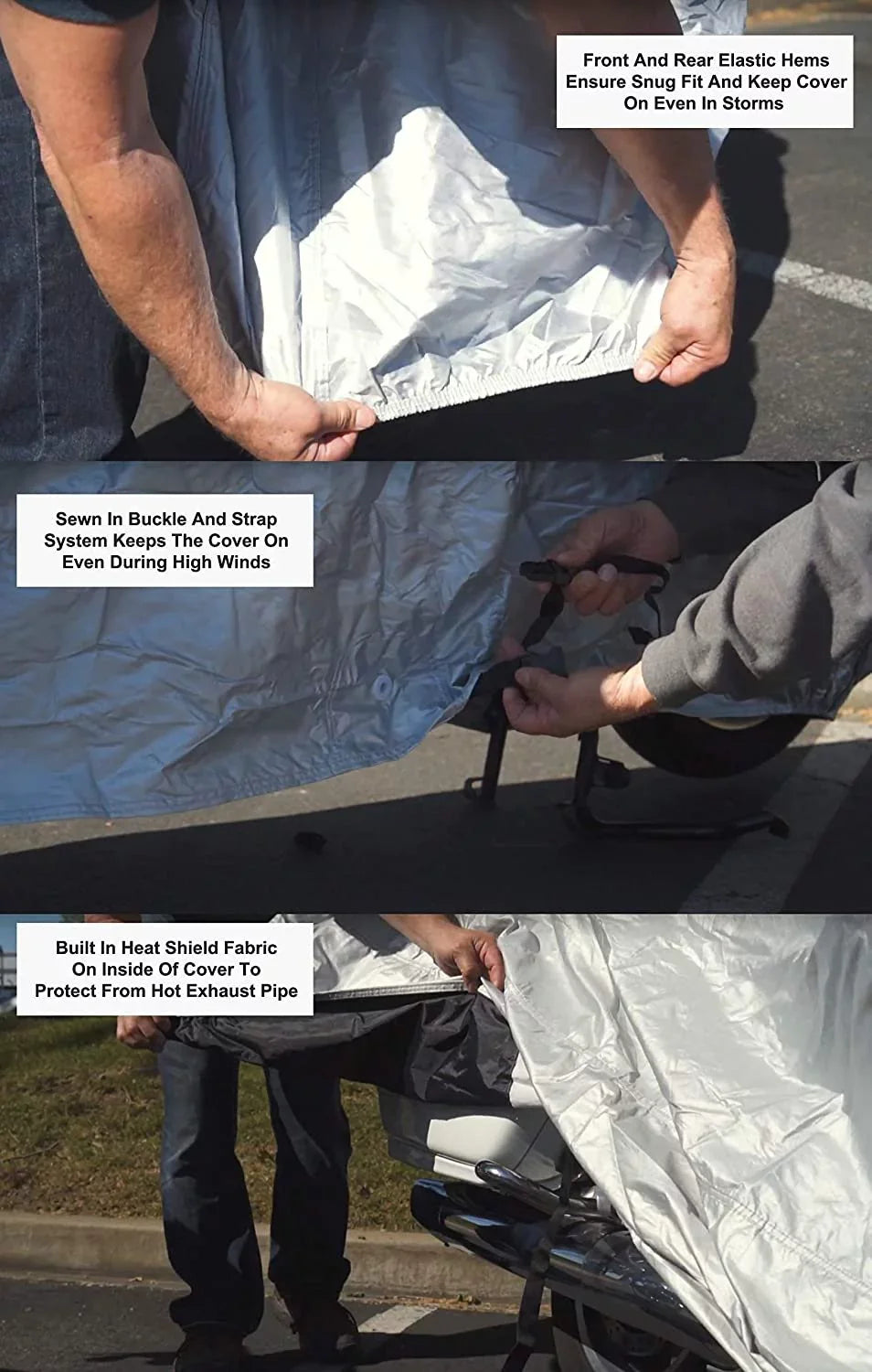Weatherproof Motorcycle Cover Compatible With 2016 Beta Evo 250 2-stroke Factory - Outdoor & Indoor - Protect From Rain Water, Snow, Sun - Securing Straps - Durable Material - Storage Bag