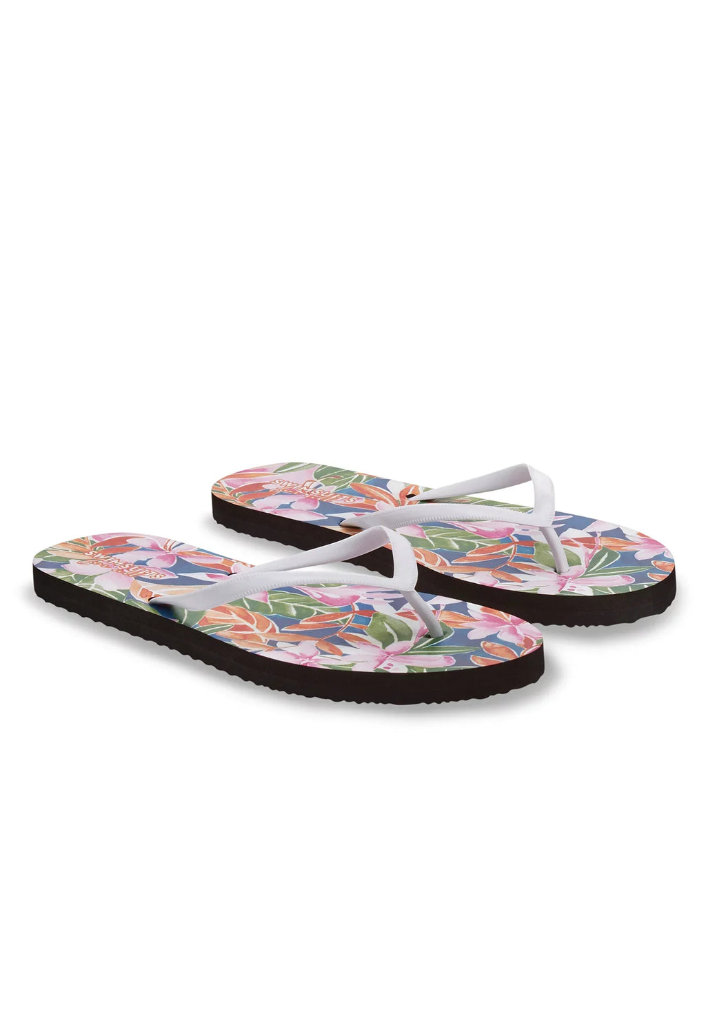 Swimsuits for All Women's Plus Size Flip Flops - 7 M, Summer Tropic