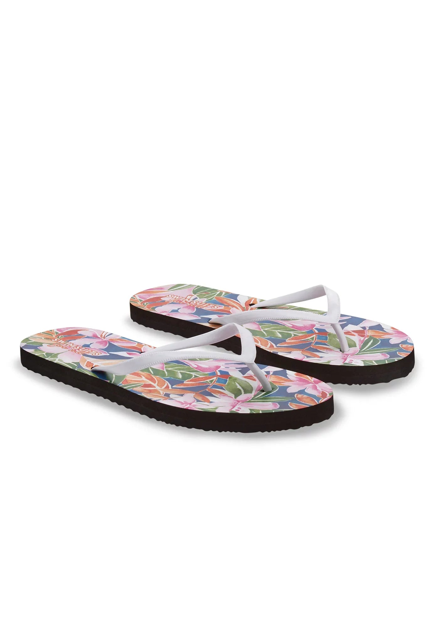 Swimsuits for All Women's Plus Size Flip Flops - 7 M, Summer Tropic
