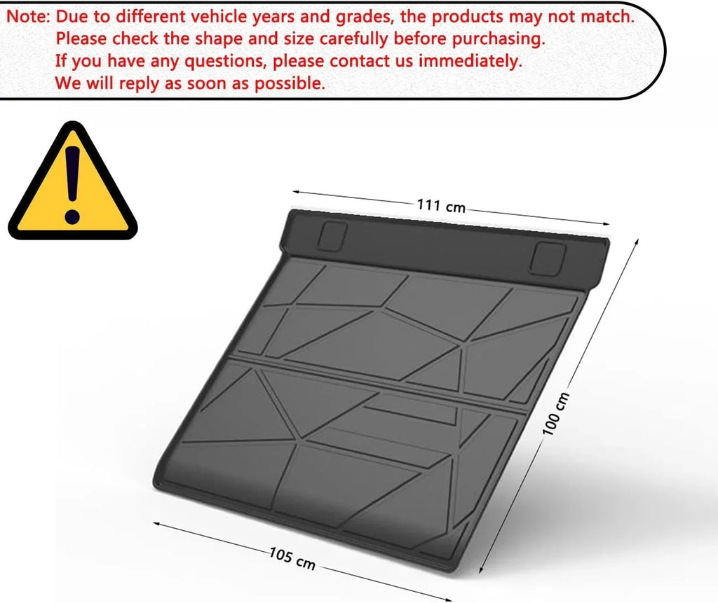 TPO Cargo Mats Cargo Liner Protection For 2017-2022 Honda CRV All Weather No Hybrid