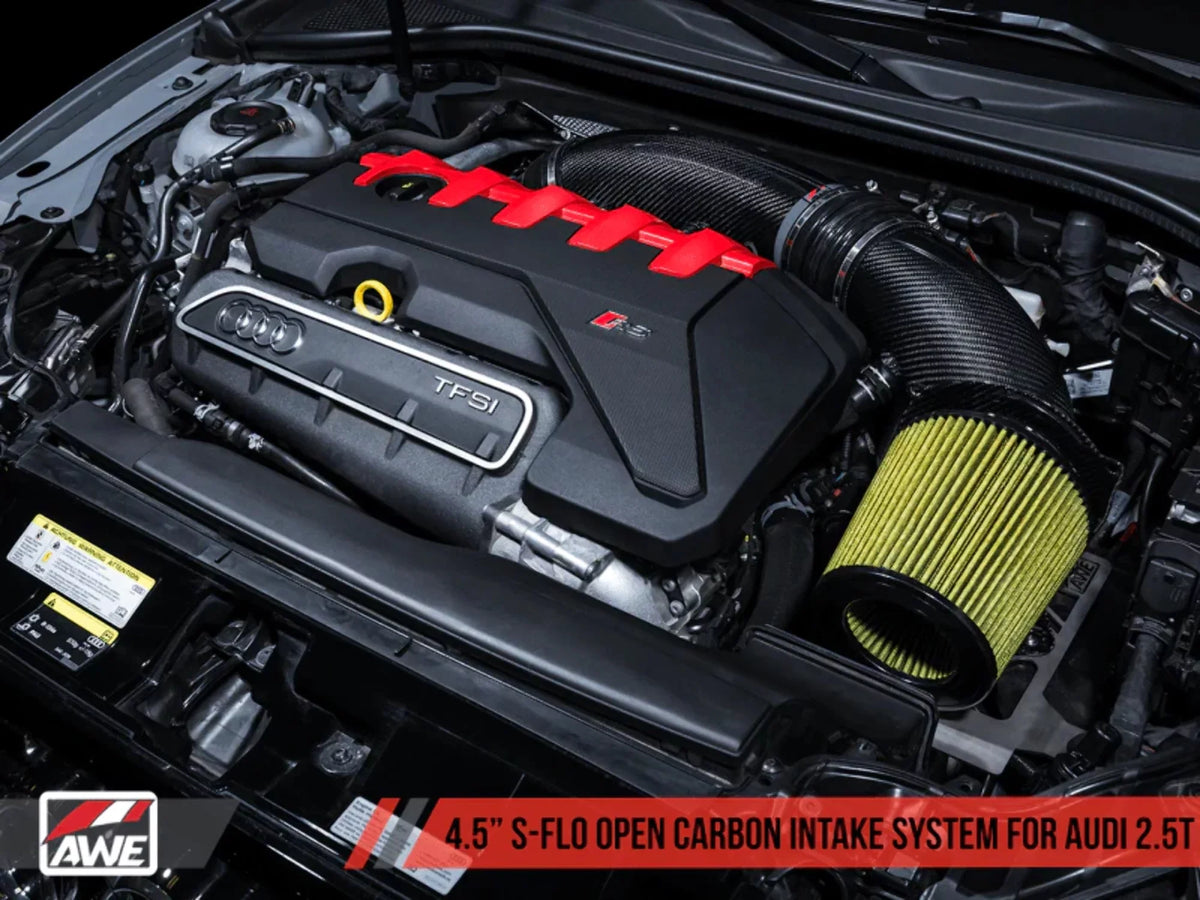 AWE Tuning 2660-15048 Open Carbon Fiber Intake for Audi RS3 & TT RS S-Flo