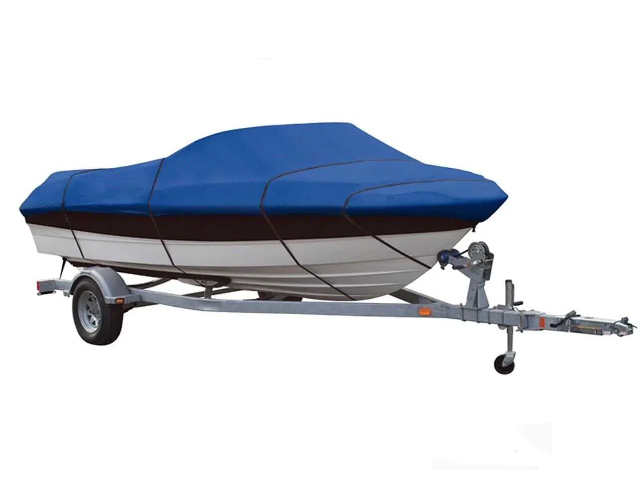BLUE, GREAT QUALITY BOAT COVER Compatible for CRESTLINER FISH HAWK 1600 SC O/B 1999-2000