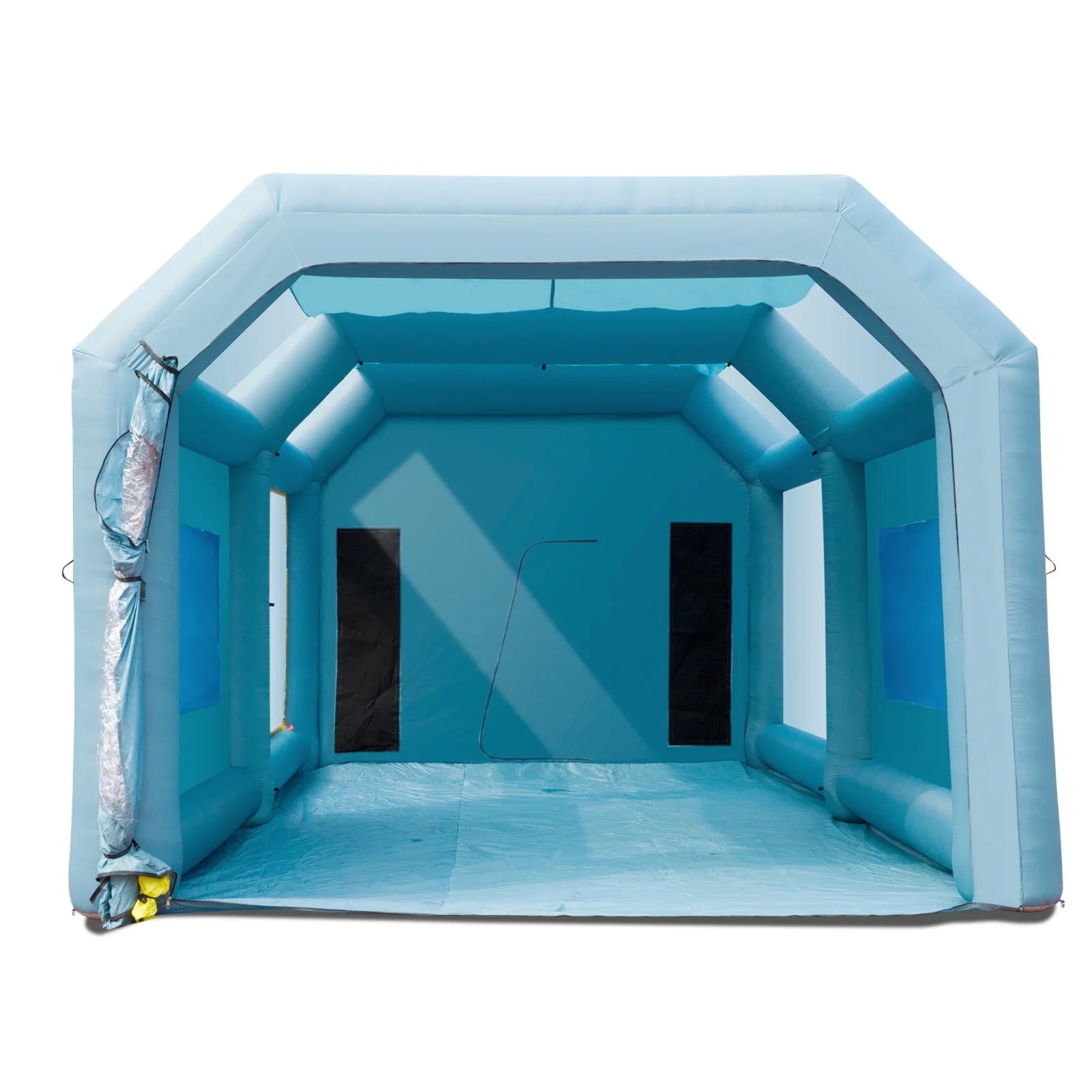 Air-filled Finish Room 26x15x11ft Air-filled Spray Room Car Finish Covering with 750W+950W Filter System Blower