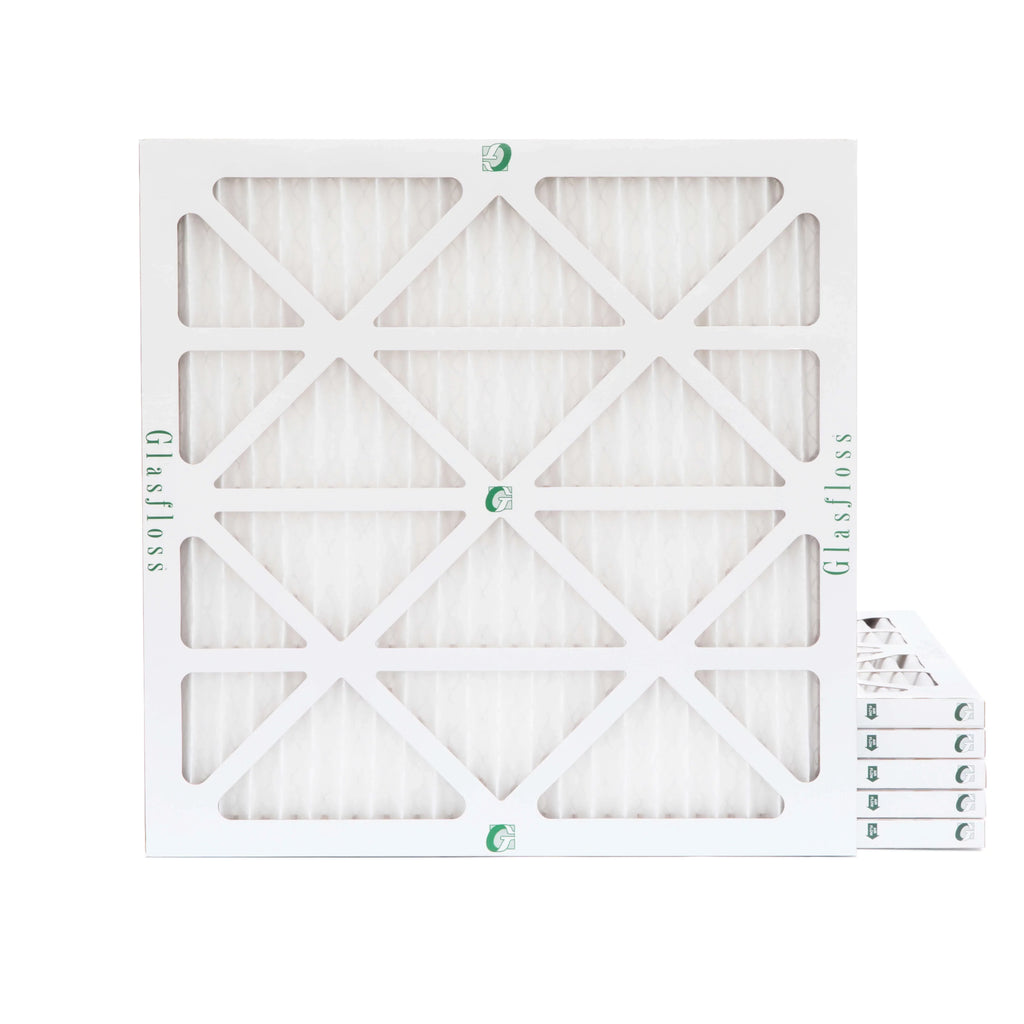 6 Pack of 12x12x1 MERV 13 Pleated Air Filters by Glasfloss. Actual Size: 11-1/2 x 11-1/2 x 7/8