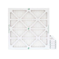 6 Pack of 12x12x1 MERV 13 Pleated Air Filters by Glasfloss. Actual Size: 11-1/2 x 11-1/2 x 7/8