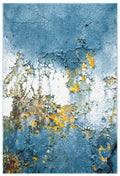 SAFAVIEH Glacier Nazca Abstract Area Rug, 2'7" x 5', Blue/Gold