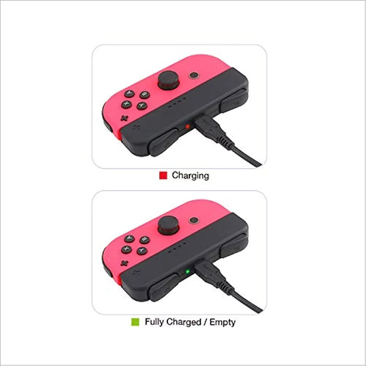Mini Charging Grip with Strap for Switch Joy-Con Controller