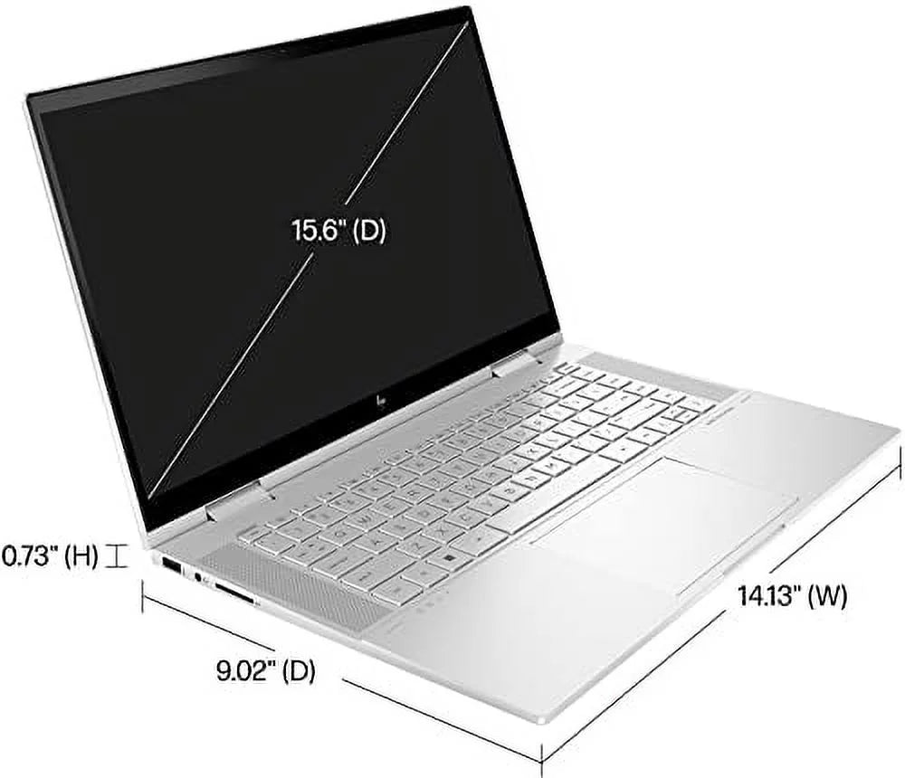 2022 Envy X360 15.6" FHD IPS Touchscreen 2-in-1 Laptop Intel EVO Platform i7-1255U 10-Core Iris Xe Graphics 24GB DDR4 1TB SSD Thunderbolt 4 WiFi 6E Backlit KB Windows 10 Pro w/RATZK 32GB USB