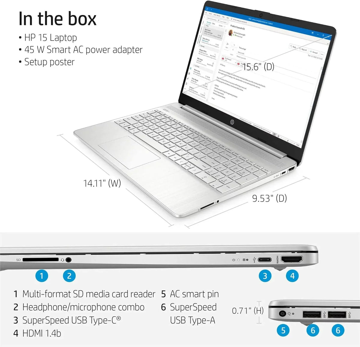 15 15.6" FHD [Windows 11 Pro] Business Laptop Computer, Intel 4-core i5-1135G7 (Beats i7-1065G7), 16GB RAM, 256GB PCIe SSD, Iris Xe Graphic, Numeric Keypad, Wi-Fi 6, BT 4.2, w/Accessories