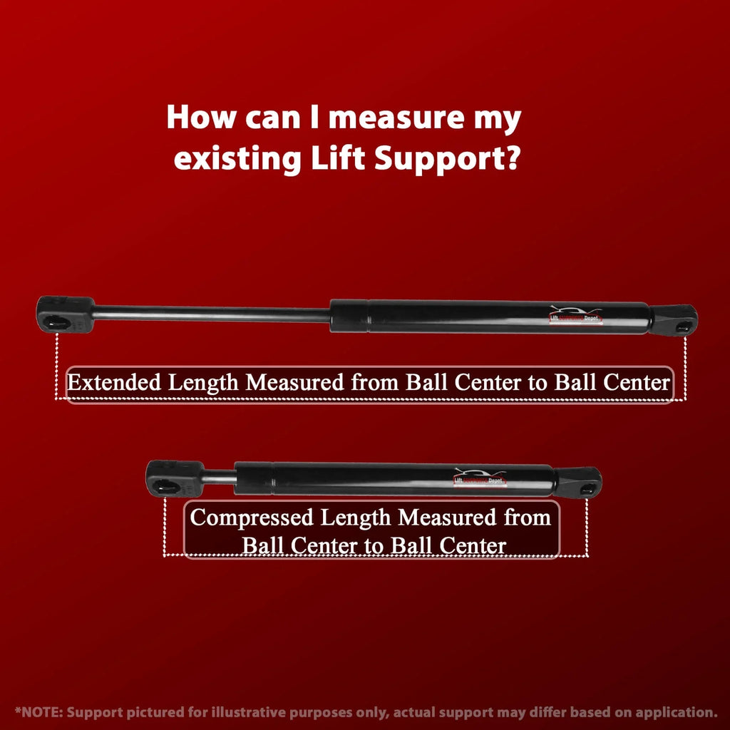 Qty 2 Compatible with Ford Mustang 2015 to 2021 Trunk Lift Supports W/O Spoiler. Gas Shock - 2016 2017 2018 2019 2020 2022 Lift Supports Depot PM3864-a