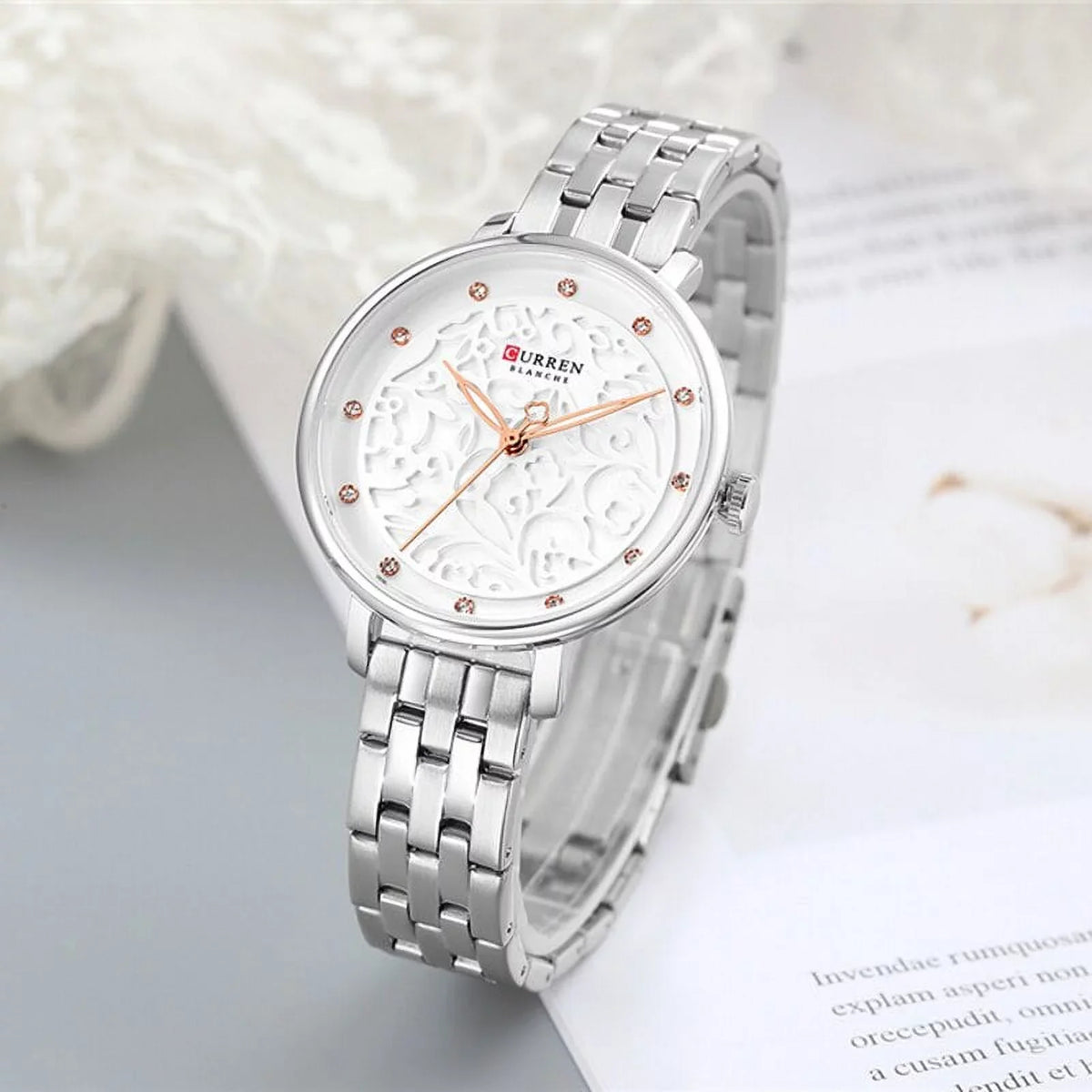 Top Brand Curren Watches Women Classy Dress Gold Wristwatch With Stainless Steel Female Clock 2019 Fashion Luxury Ladies Watch - Quartz Wristwatches