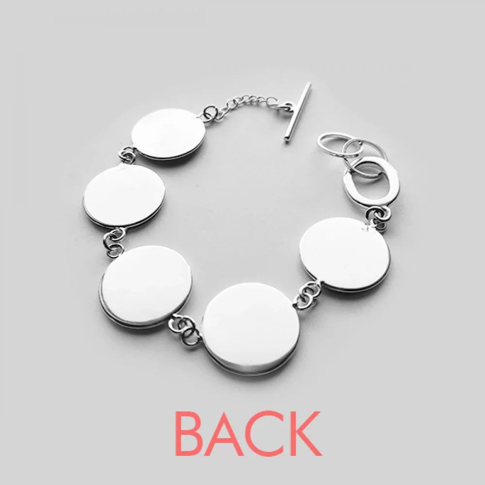 High Heels Shoes Flower Bag Pattern Bracelet Chain Charm Bangle Jewelry