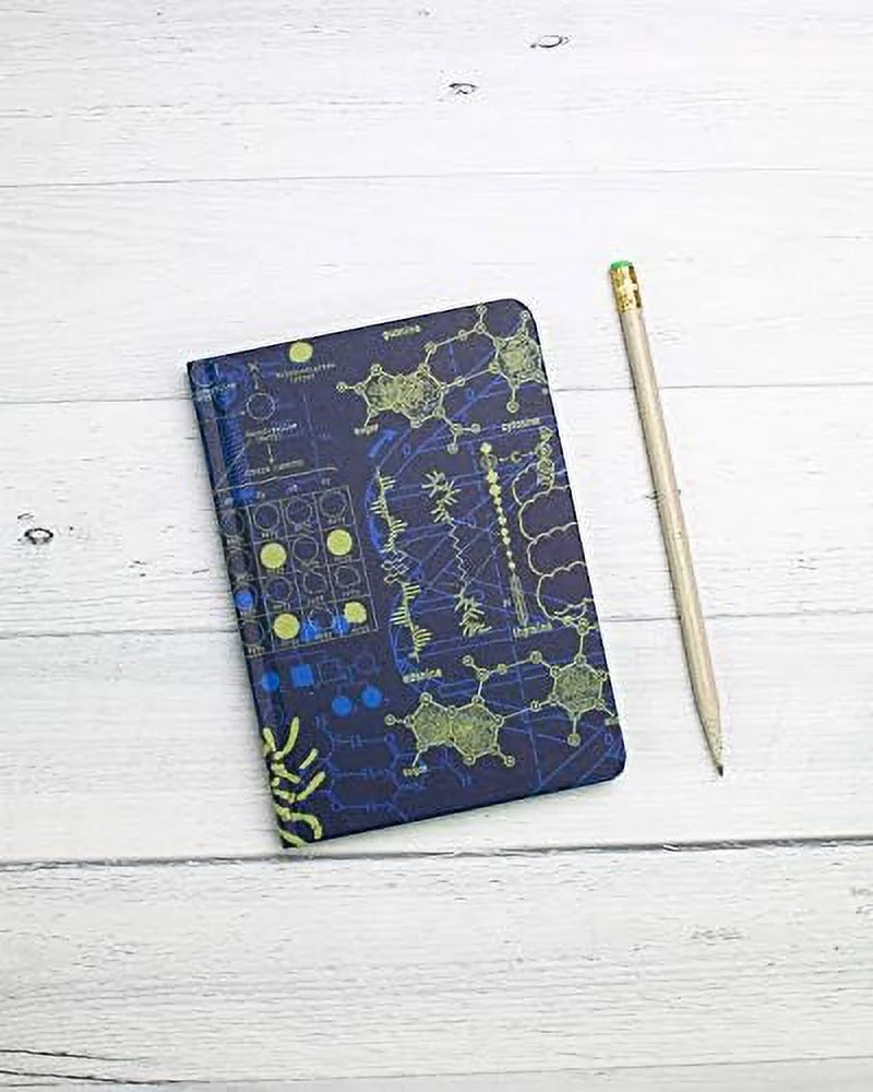 Genetics & DNA Notebook. (Mini Hardcover, Dot Grid Pages, 100% Recycled)