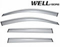 WellVisors Side Window Wind Deflector Visors - Porsche Macan 15-up 2015 2016 2017 Aerodyn Series