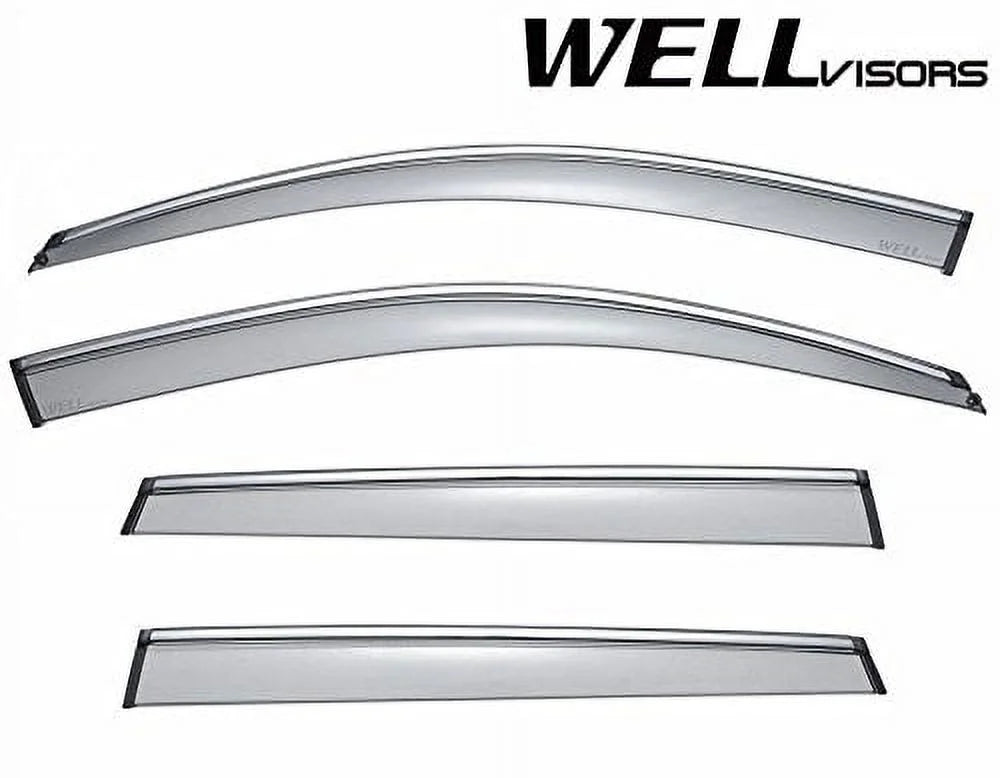 WellVisors Side Window Wind Deflector Visors - Porsche Macan 15-up 2015 2016 2017 Aerodyn Series