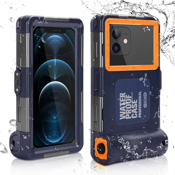 UrbanX Professional [15m/50ft] Swimming Diving Surfing Snorkeling Photo Video Waterproof Protective Case Underwater Housing for Samsung Galaxy M21s And all Phones Up to 6.9 Inch LCD with Lanyard