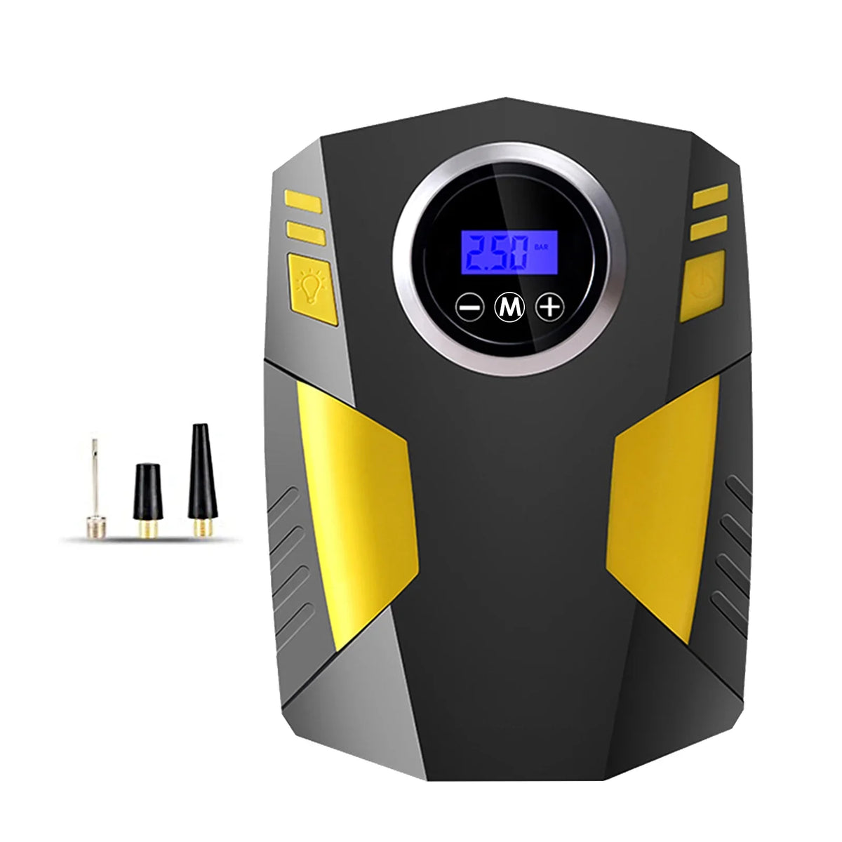 ammoon Digital Air Compressor for Car Auto Pump Portable Tire Inflator with LED Light 12V, Fast Inflation & Accurate Reading