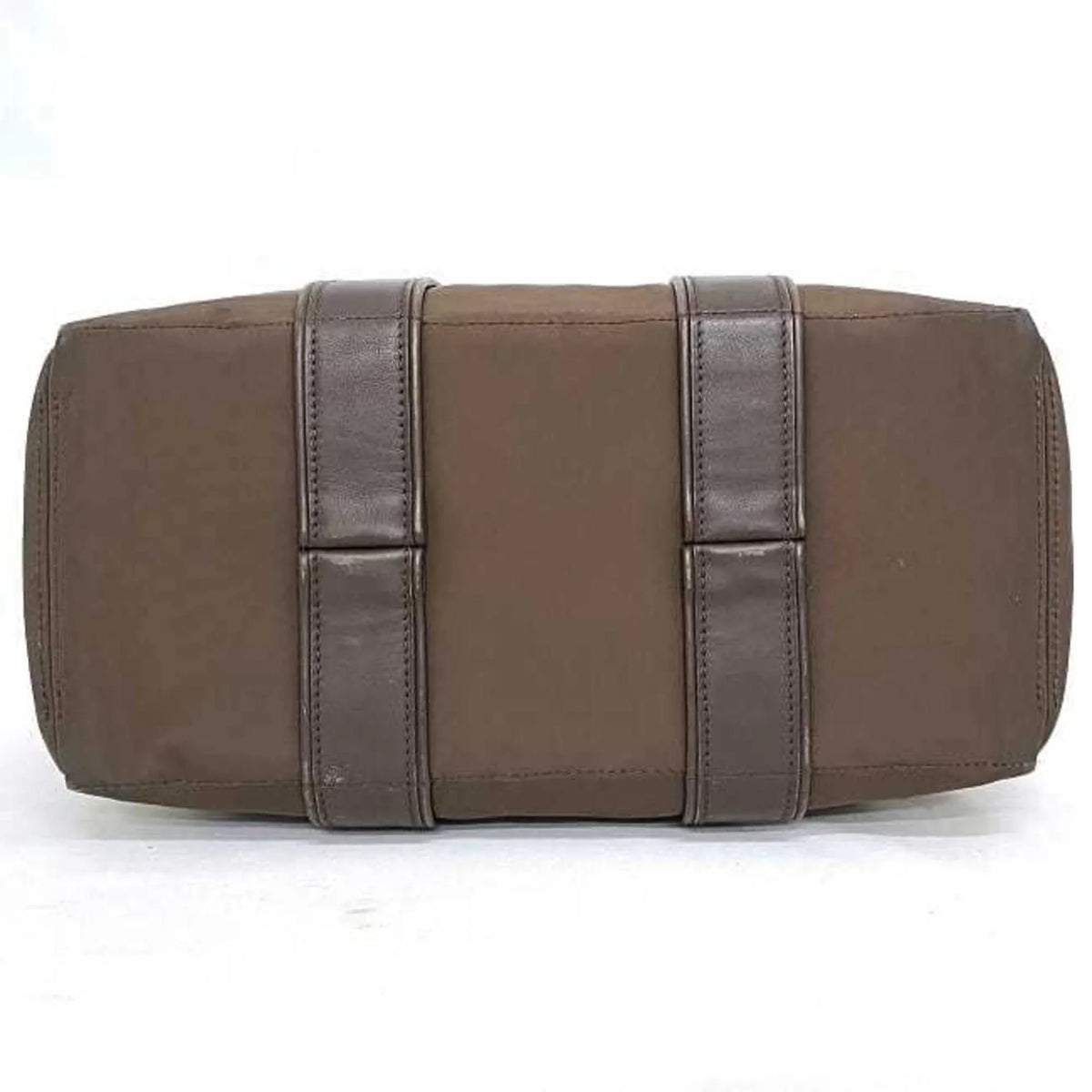 Pre-Owned Hermes Tote Bag Acapulco PM Brown Silver Handbag Nylon Leather HERMES Women's (Fair)