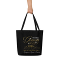 Genesis 50:20 Kinda Love Groove Large Tote Bag