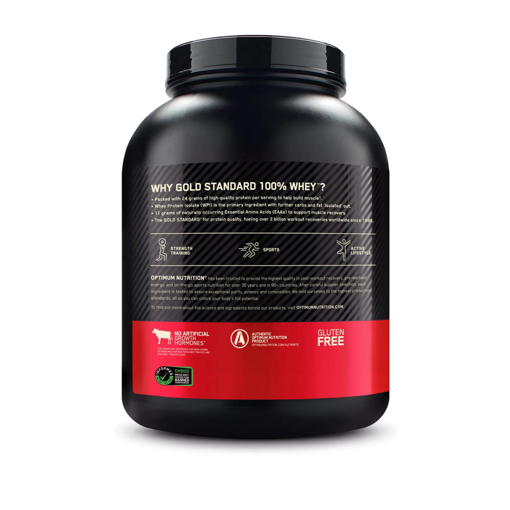 Optimum Nutrition, Gold Standard 100% Whey Protein Powder, Vanilla Ice Cream, 5 lb, 73 Servings