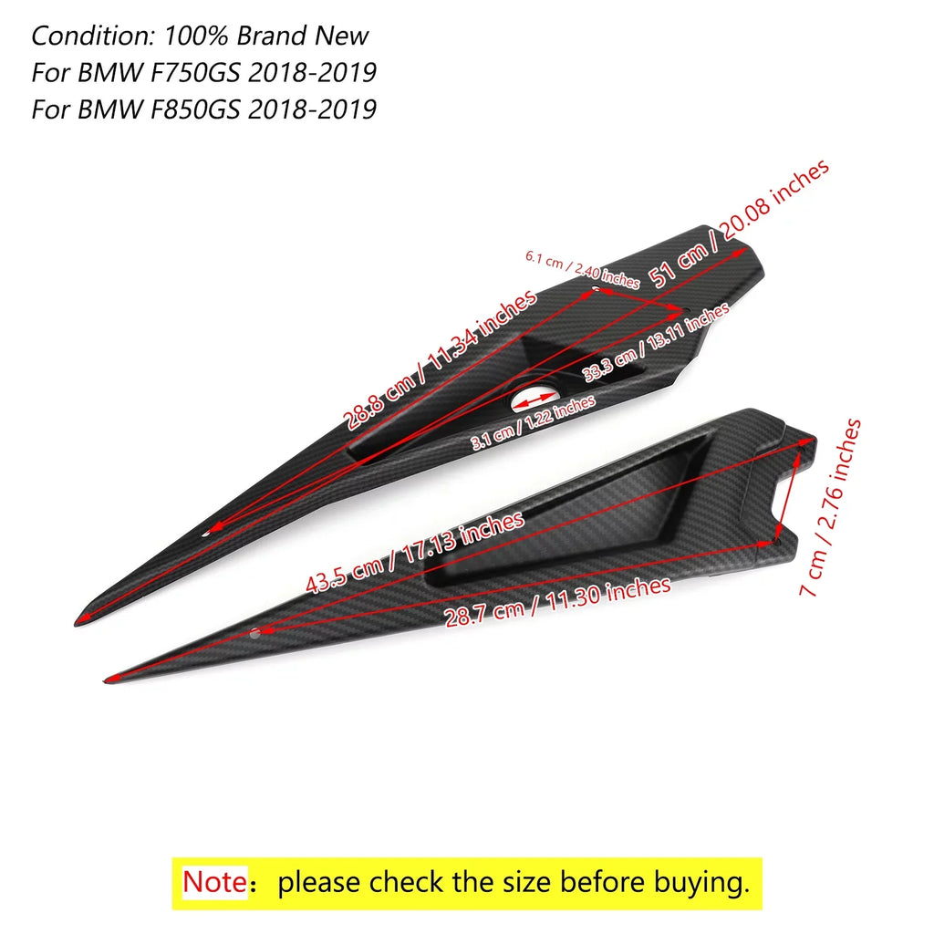 Frame Side Cover Trim Carbon For BMW F750GS F850GS 2018-2019