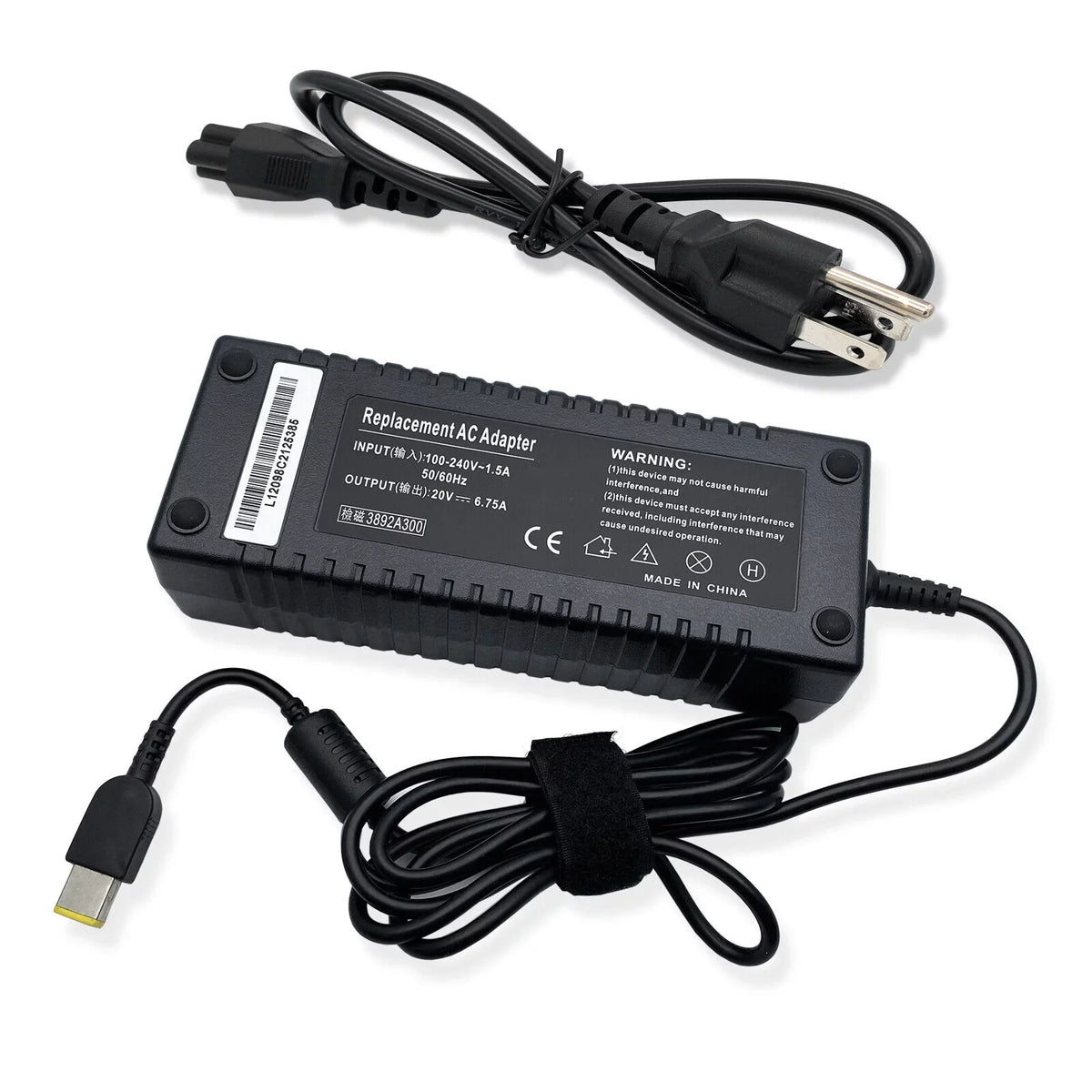New AC Power Adapter Charger For ThinkPad T440p T530 T540p W540 Cord 20V