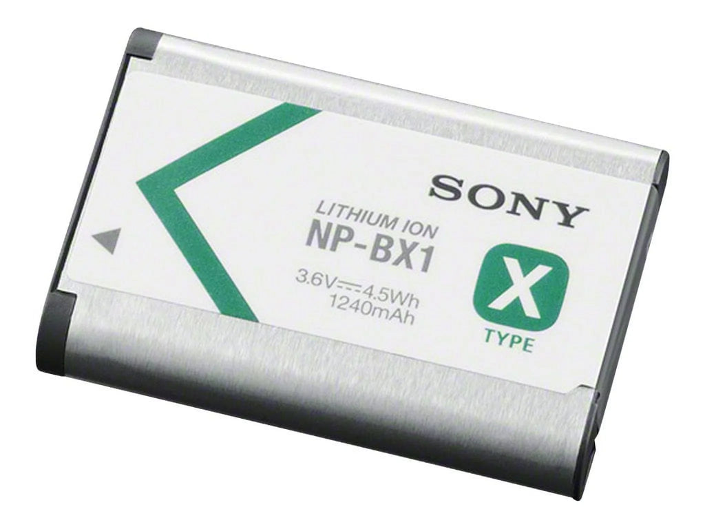 Sony NP-BX1 - Camera battery Li-Ion 1240 mAh - for Action Cam-HDR-AS200, AS50; Cyber-shot DSC-HX80, HX90, RX1R, WX500; Handycam HDR-GWP88