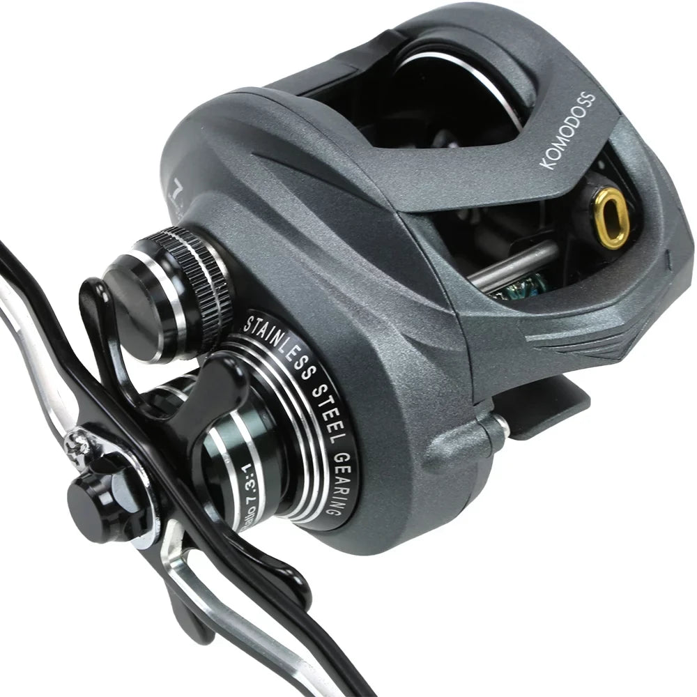 Okuma Komodo SS 200-Size Left Handed 7.3:1 Ratio Lowprofile Baitcast Fishing Reel