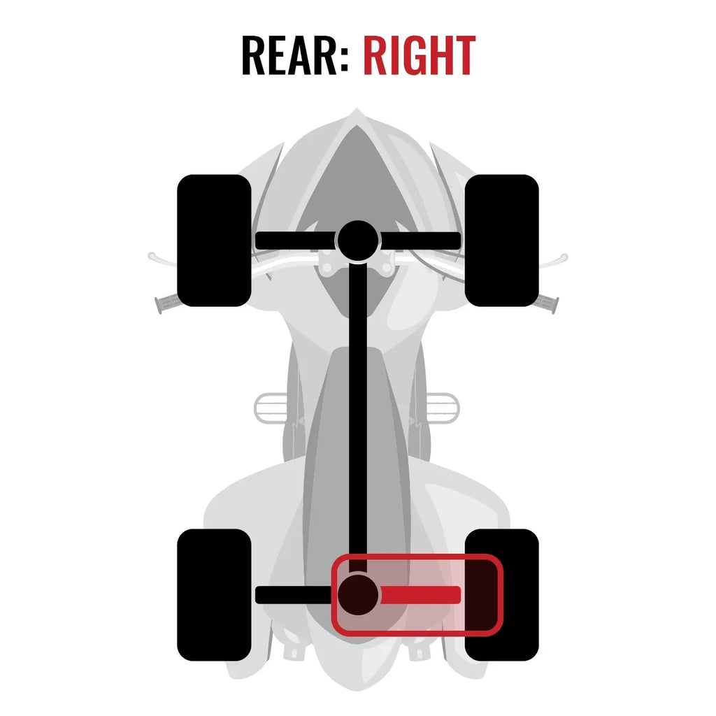 Sixity XT Rear Right Axle compatible with Can-Am Renegade 1000 2015 - EFI 4X4