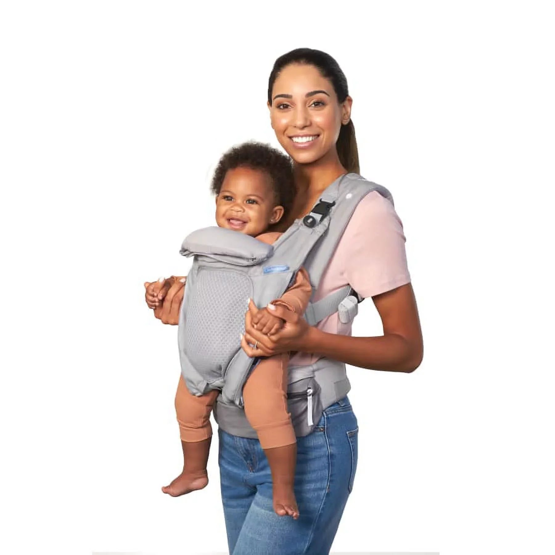 Infantino in-Season-5 Layer Ergonomic Baby Carrier, 4-Position, 8-40lb, Unisex, Gray