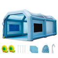 Air-filled Finish Room 26x15x11ft Air-filled Spray Room Car Finish Covering with 750W+950W Filter System Blower