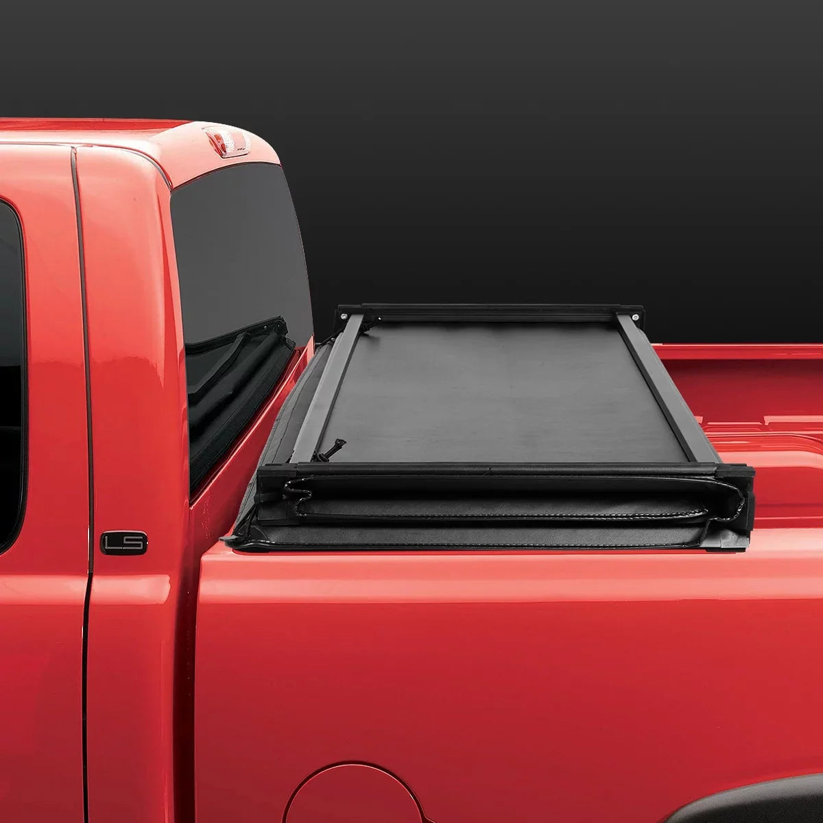 DNA Motoring TTC-TRISOFT-018 For 2009 to 2021 Ram Truck 1500 5.7' Bed Fleetside Tri -Fold Adjustable Soft Top Trunk Tonneau Cover