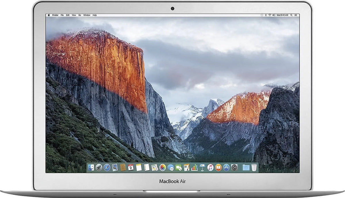Apple Air 13-inch (i7 2.2GHz, 512GB SSD) (Early 2015, MMGF2LL/A) - Silver Bundle with Black Zipper Sleeve + Laptop Starter Kit + Cleaning Kit (Refurbished)
