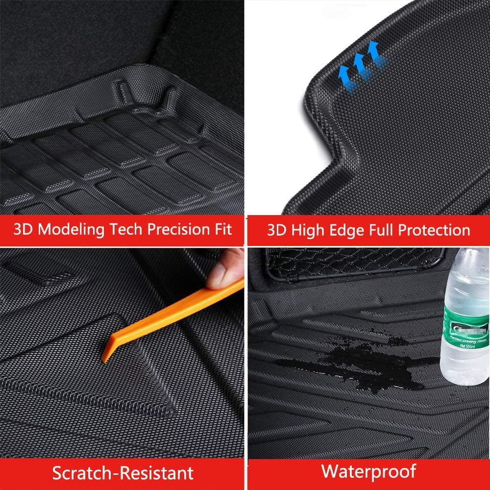 TPO Cargo Mats Cargo Liner Protection For 2017-2022 Honda CRV All Weather No Hybrid