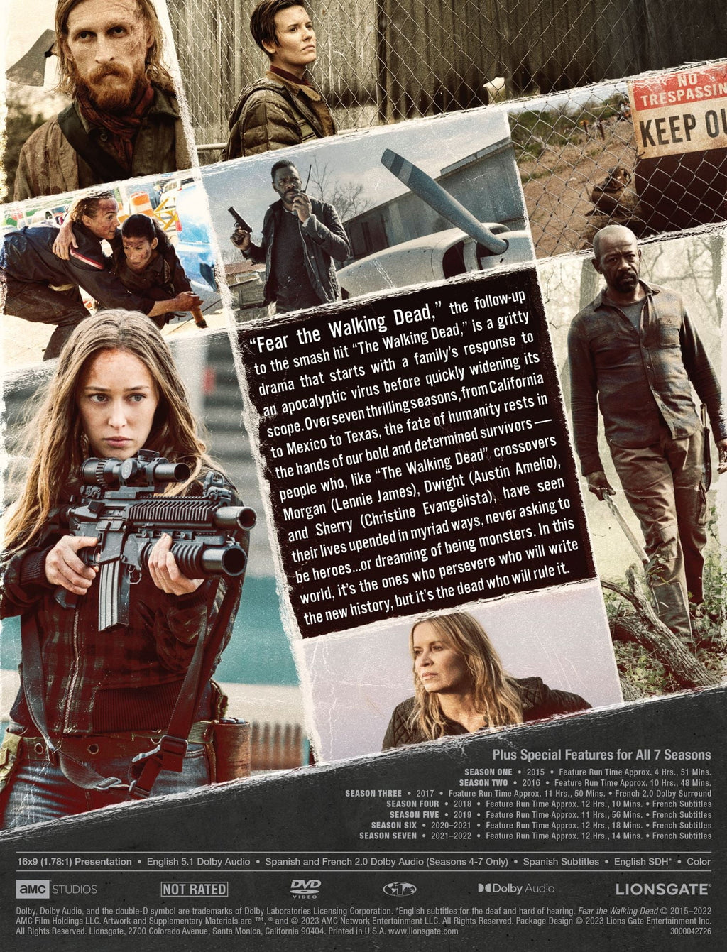 Fear The Walking Dead Season 1 - 7 (DVD) WM Exclusive