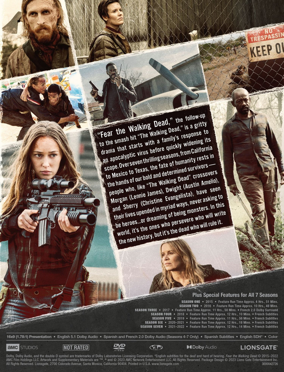 Fear The Walking Dead Season 1 - 7 (DVD) WM Exclusive