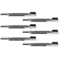 RAParts Six (6) Replacement 24-1/2" Lawn Mower Blades Fits Scag STHM SW SWZ Mowers Replaces 481709