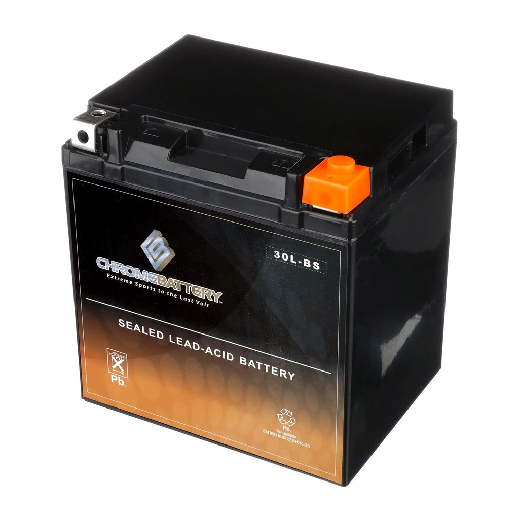 Chrome Battery YTX30L-BS (30L-BS 12 Volt,30 Ah, 270 CCA) Battery for Brp (sea-doo) 1500 Gtr Rxp 2013