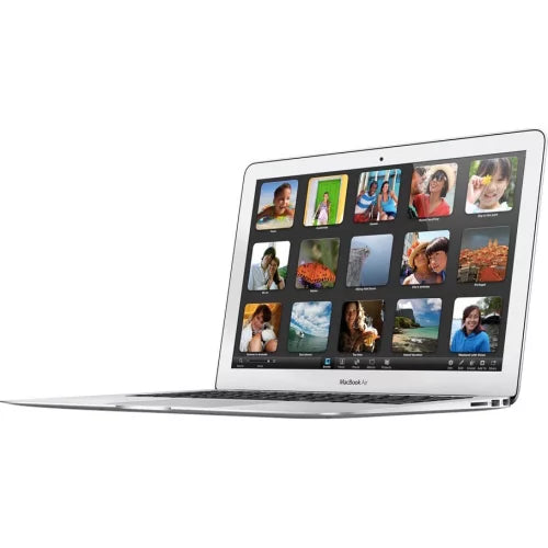 Apple Air 13-inch (i7 2.2GHz, 512GB SSD) (Early 2015, MMGF2LL/A) - Silver Bundle with Black Zipper Sleeve + Laptop Starter Kit + Cleaning Kit (Refurbished)