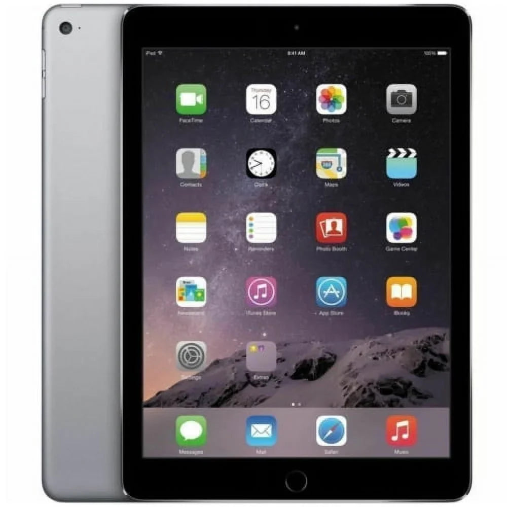 Restored Apple iPad Air 2 (2nd Gen) 32GB WiFi 9.7" Space Gray MNV22LL/A 2016 (Refurbished)