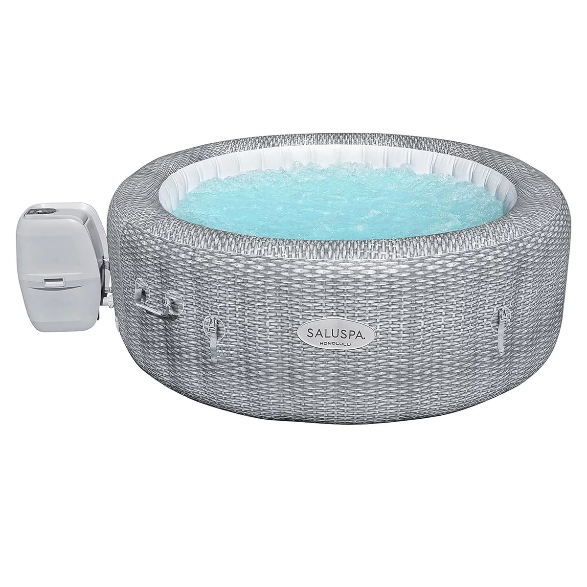 Bestway SaluSpa Honolulu AirJet Hot Tub w/6 Pool/Spa Seat & 6 Pillows