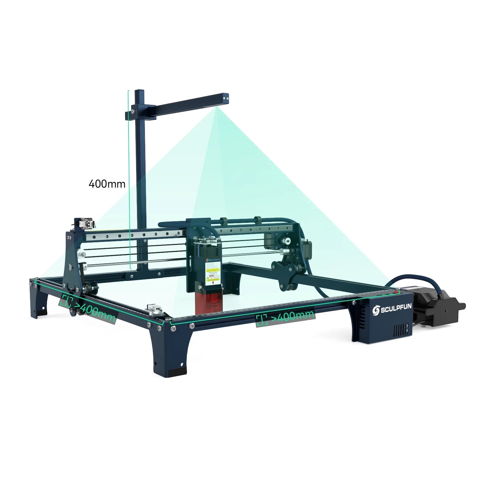 SCULPFUN Engraving machine camera,Cam500 Camera 5mp And S30 Series 400 * 400mm Suitable S6/s6 /s9/s10/s30 Compatible With S6/s6 /s9/s10/s30 And With 400 120° Lens With * 400mm AreaAdben